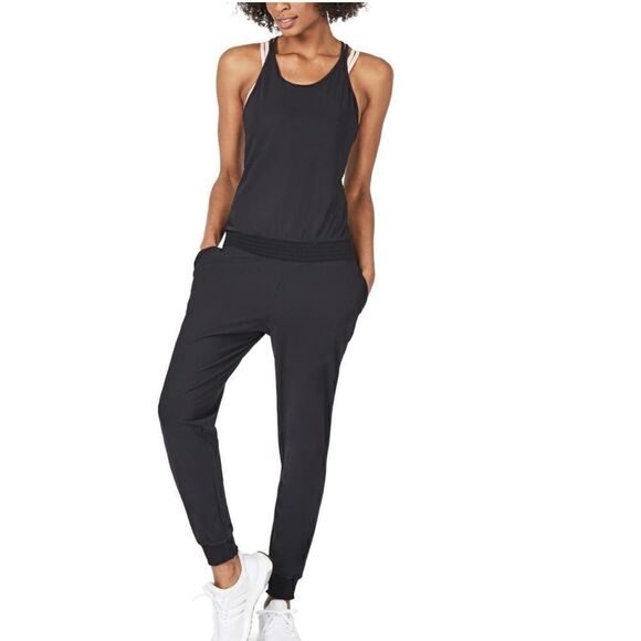 Sweaty Betty Beautify Jumpsuit, One Piece, Black, XL, Size 12, NWT - Picture 2 of 3